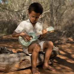 Little Dutch Wooden guitar - Green - Safari Friends Clearance
