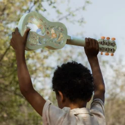 Little Dutch Wooden guitar - Green - Safari Friends Clearance