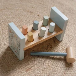 Little Dutch Wooden Hammer Bench - Blue - Forest Friends Best