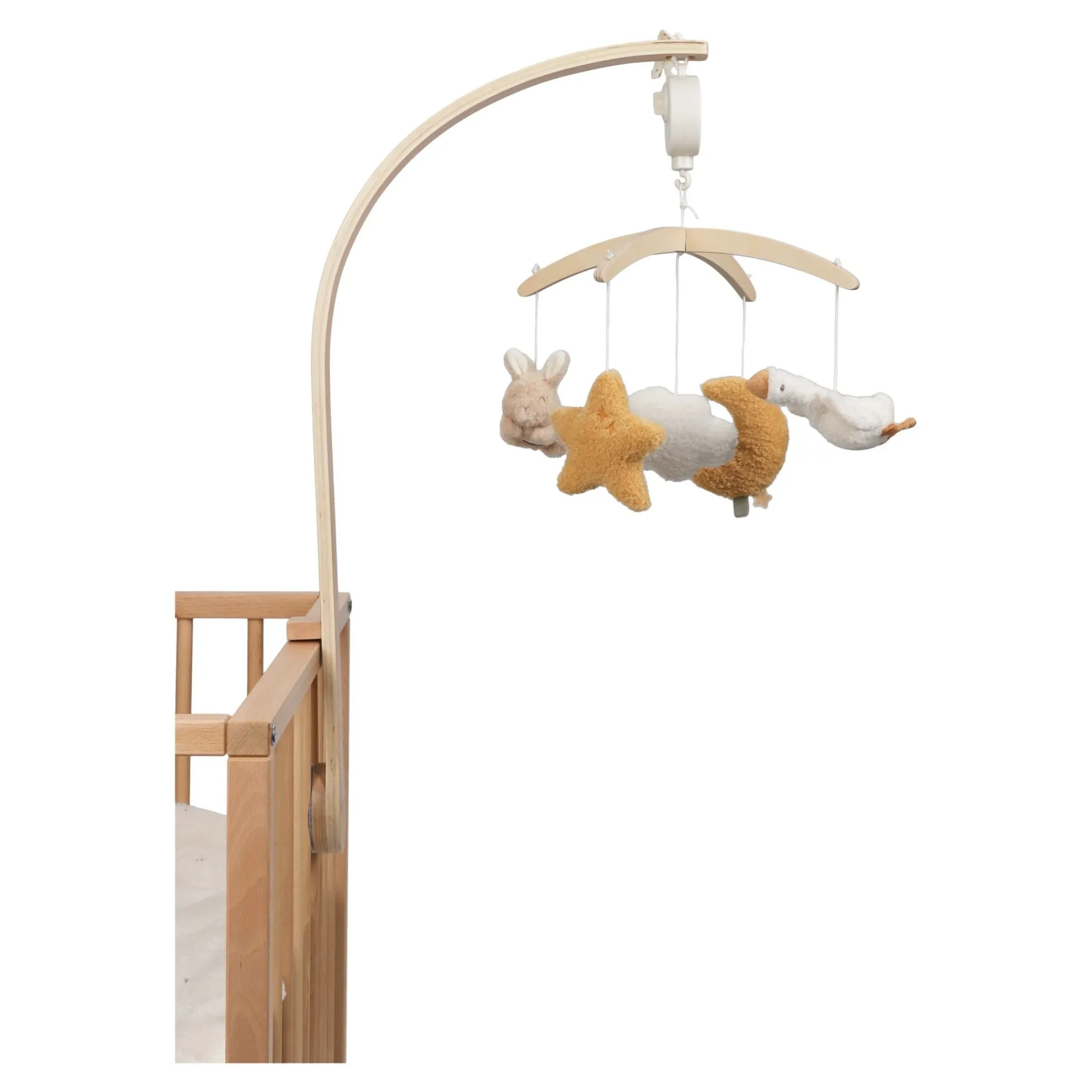 Little Dutch Wooden music mobile - Beige - Newborn Naturals Clearance