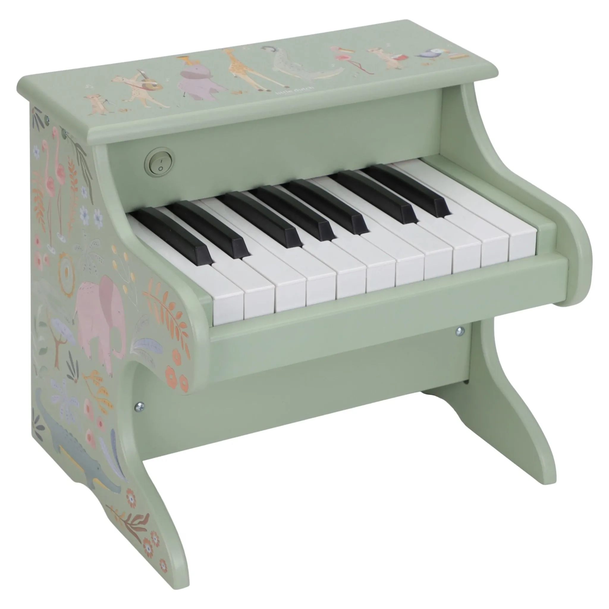 Little Dutch Wooden piano - Green - Safari Friends Best