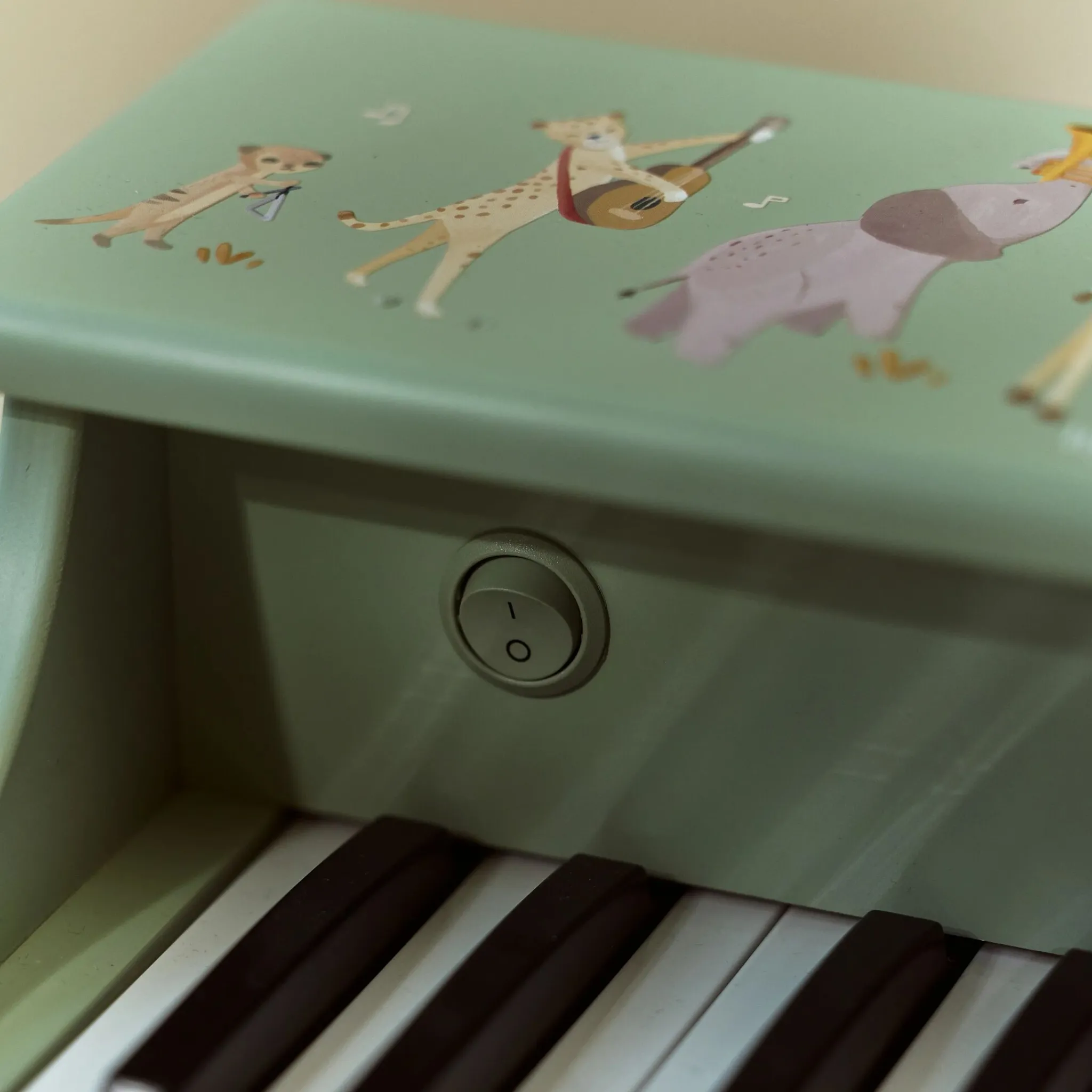 Little Dutch Wooden piano - Green - Safari Friends Best