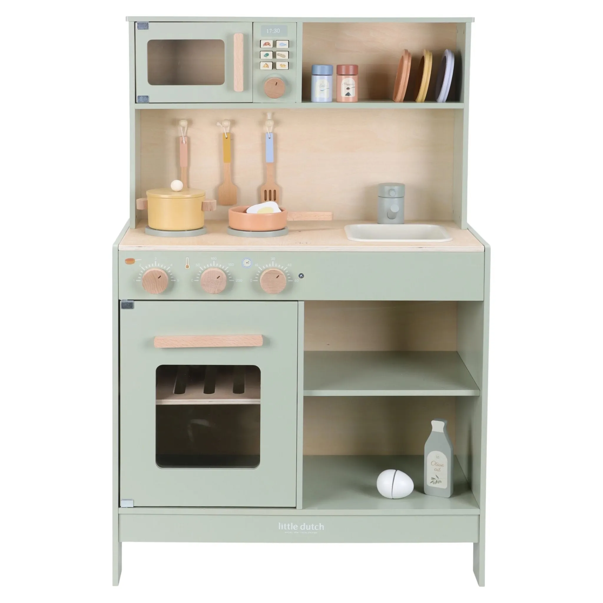 Little Dutch Wooden play kitchen - Green - Essentials Outlet