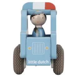 Little Dutch Wooden police car – Blue – Essentials Outlet