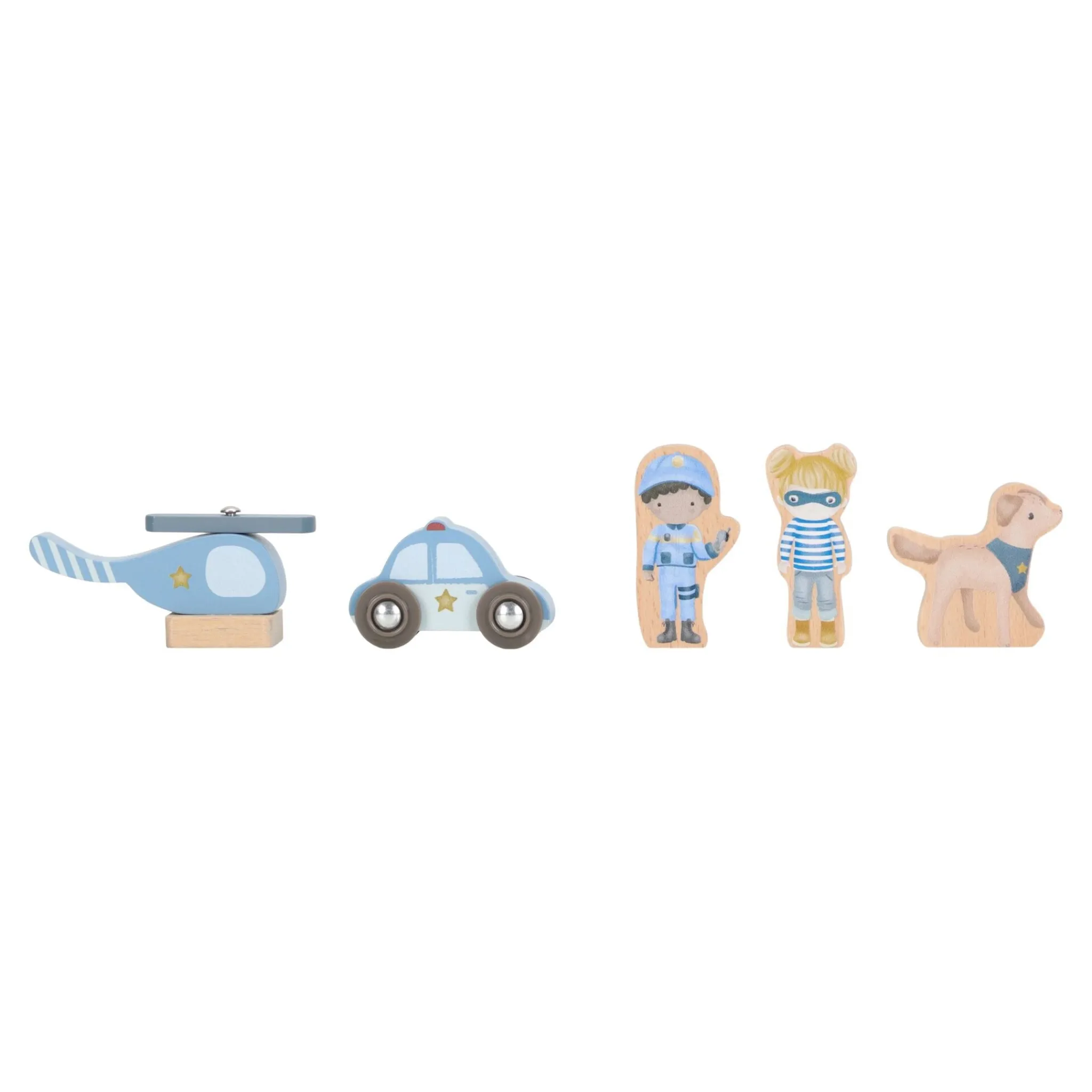 Little Dutch Wooden police station – Blue – Essentials Hot