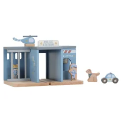 Little Dutch Wooden police station – Blue – Essentials Hot