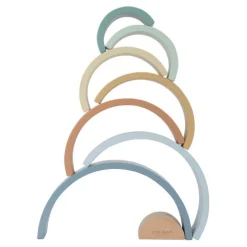 Little Dutch Wooden Stacking Rainbow - Blue - Forest Friends Online