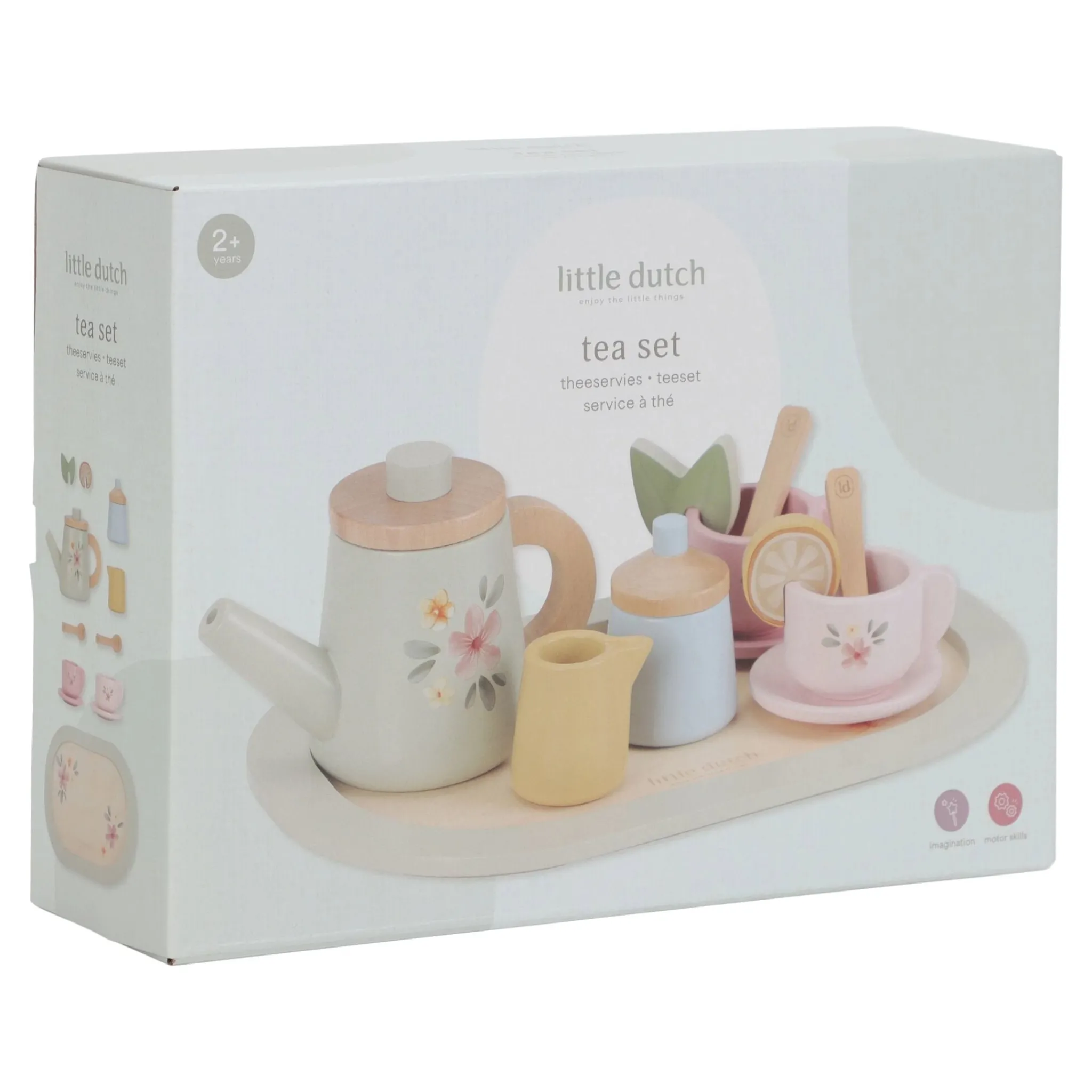 Little Dutch Wooden tea set - Multicolored - Essentials Discount