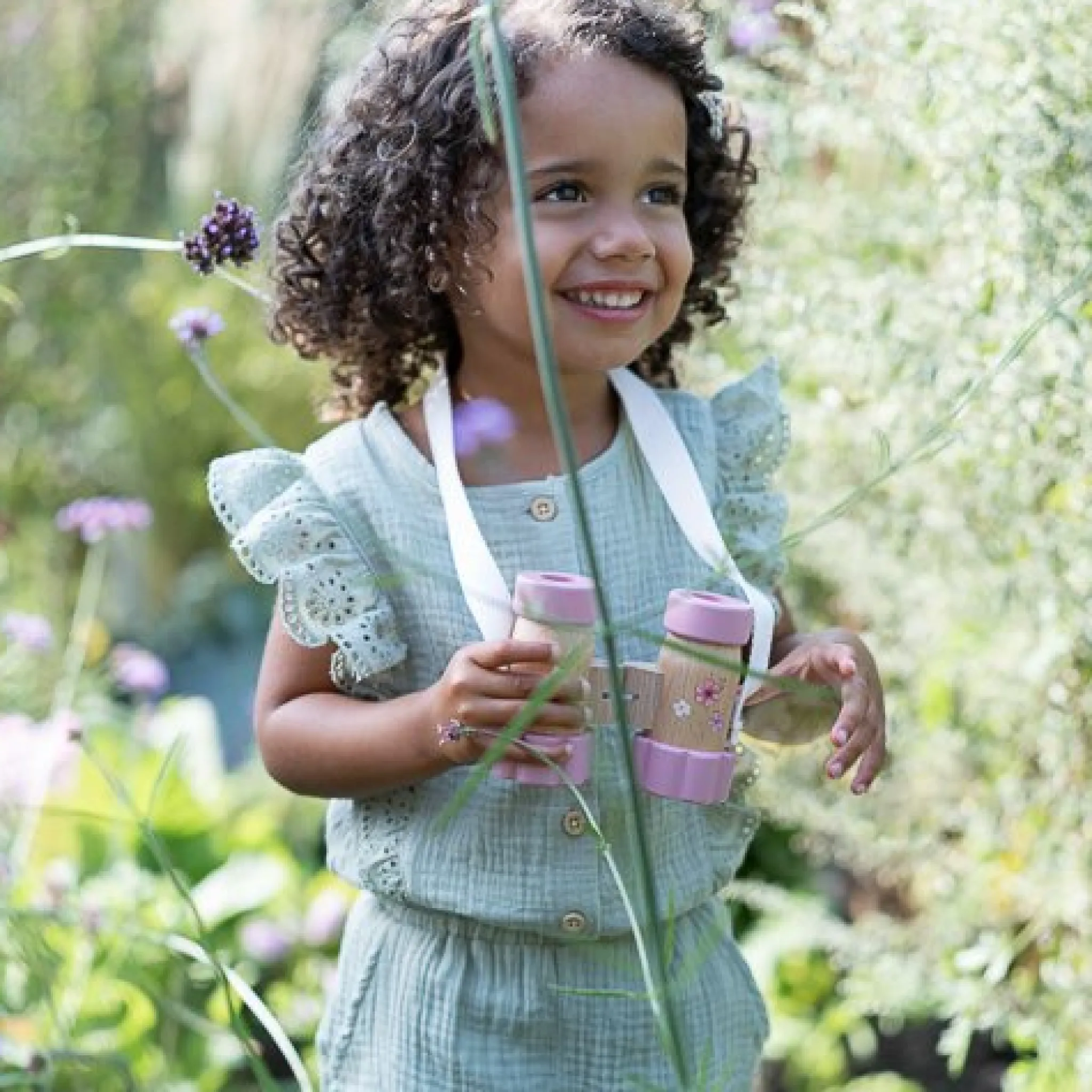 Little Dutch Wooden Telescope - Pink - Fairy Garden Sale