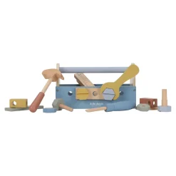 Little Dutch Wooden toolbox - Blue - Essentials Outlet