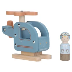 Little Dutch Wooden toy helicopter - Blue Best