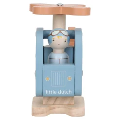Little Dutch Wooden toy helicopter - Blue Best