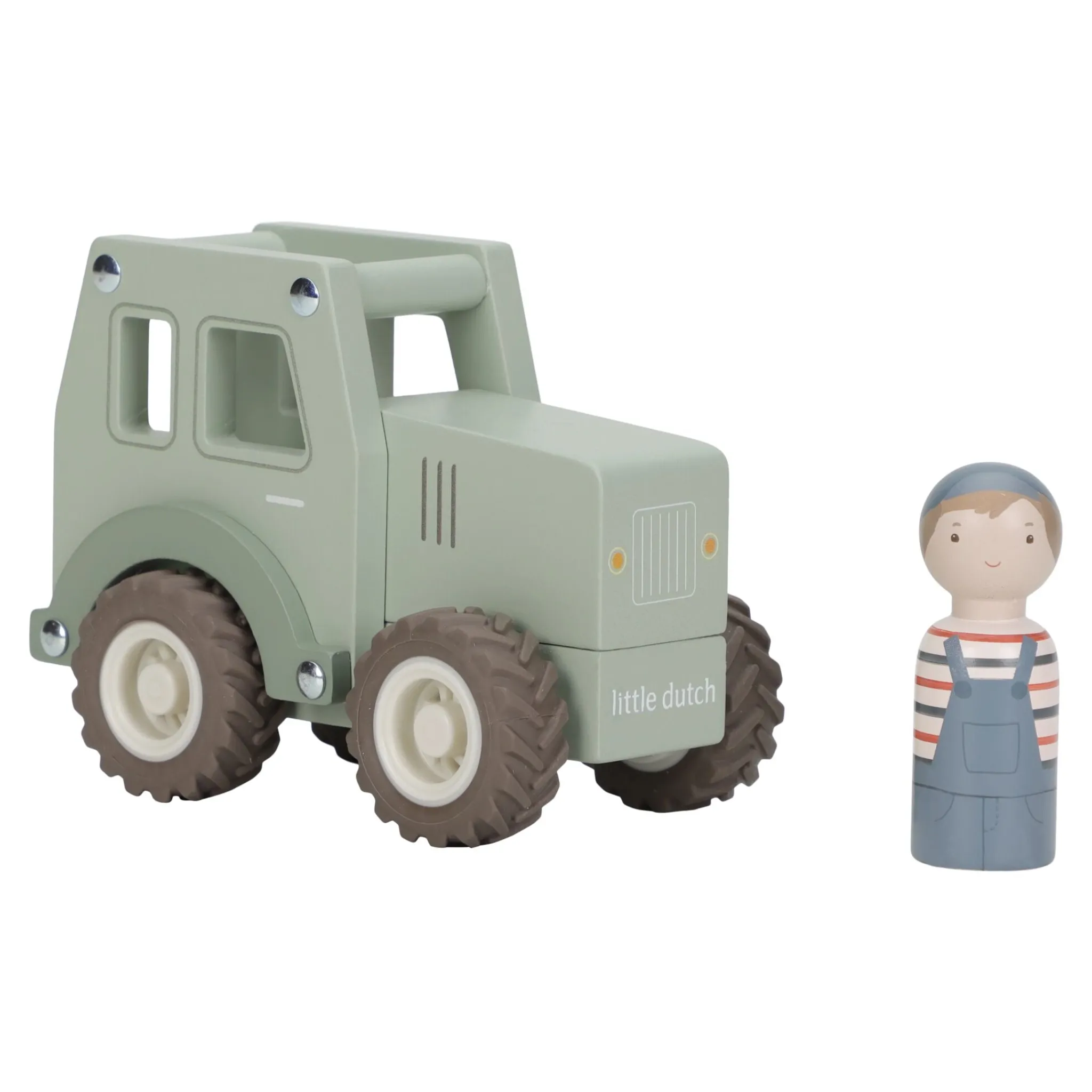 Little Dutch Wooden tractor - Green