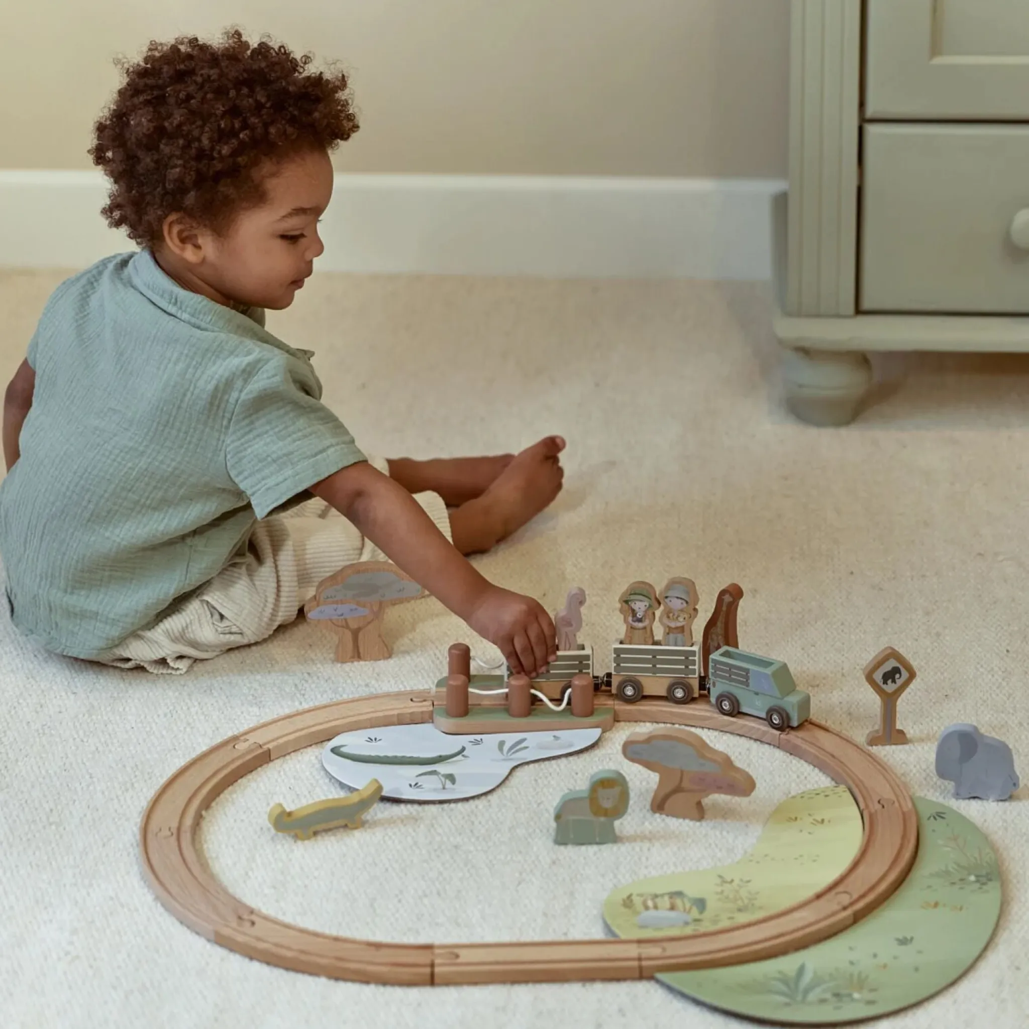 Little Dutch Wooden Train Track Safari Best