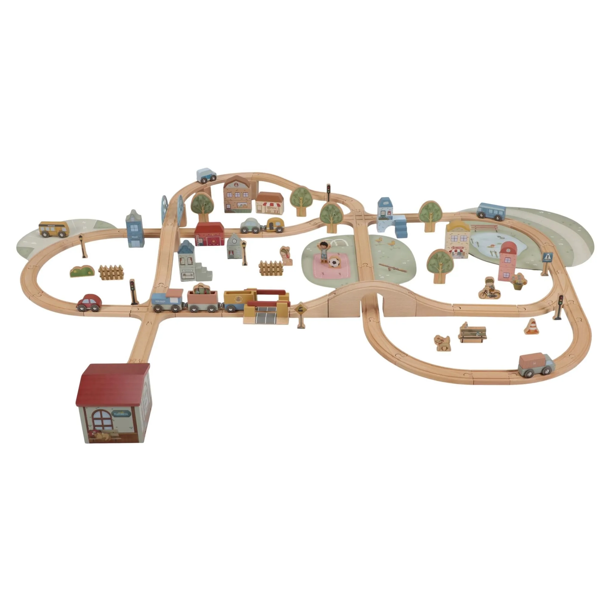 Little Dutch Wooden train track – XL – Essentials New