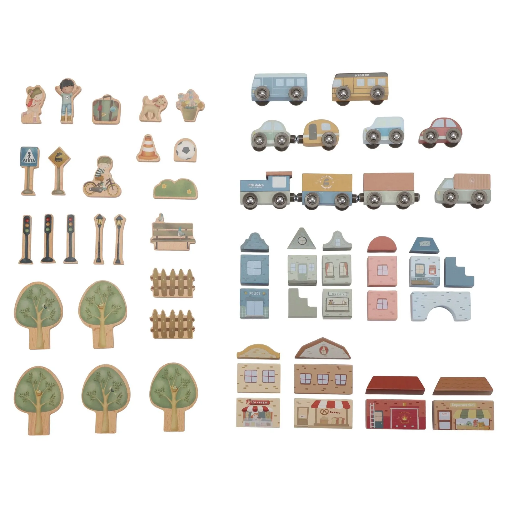 Little Dutch Wooden train track – XL – Essentials New