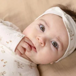 Little Dutch Wrap-over long sleeve romper - White - Newborn Naturals - Baby Bunny Sale